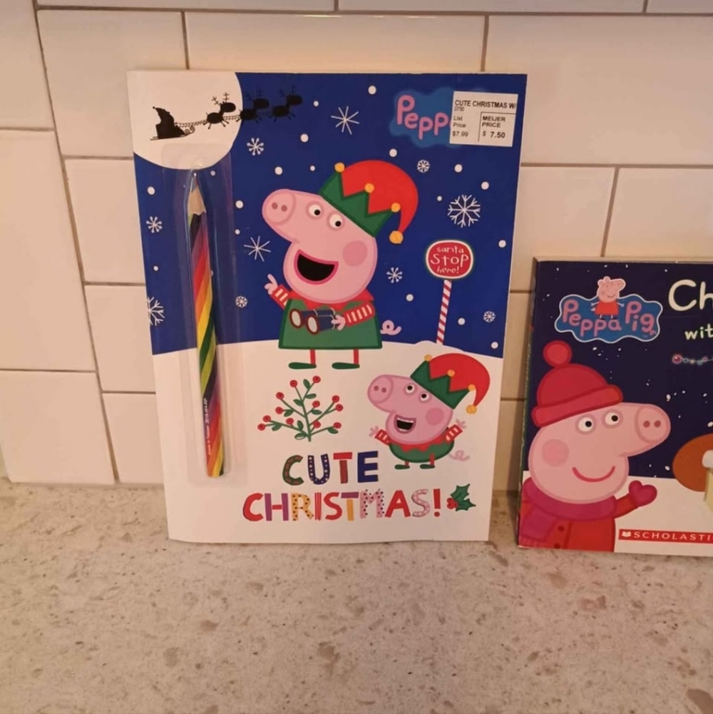 Peppa Pig Valentine Bundle. Activity Book & Hardcover Books.